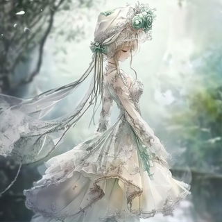 Skylit Redshift style, Midjourney V6.1: haute-couture fashion outfit
