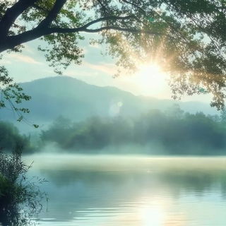 Skylit Redshift style, Midjourney V6.1: realistic landscape photograph of quiet dawn