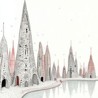 Oxyroot style, Midjourney V6.1: megacity with futuristic bioarchitecture