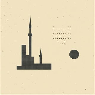 Cinderbreath style, Midjourney V6.1: bold minimalist logo design for Istanbul city municipal services
