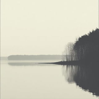 Cinderbreath style, Midjourney V6.1: realistic landscape photograph of quiet dawn