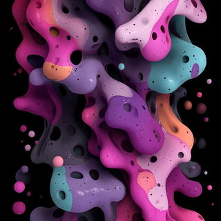 Celularis style, Midjourney V6.1: abstract 3D render
