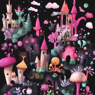 Celularis style, Midjourney V6.1: retro fairy-tale illustration