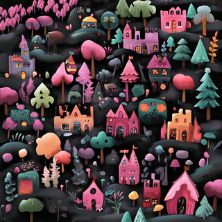 Celularis style, Midjourney V6.1: traditional folk art