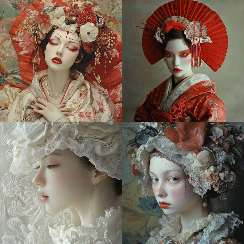 Eiko Ishioka style, Midjourney V6.1, render 1 of 4