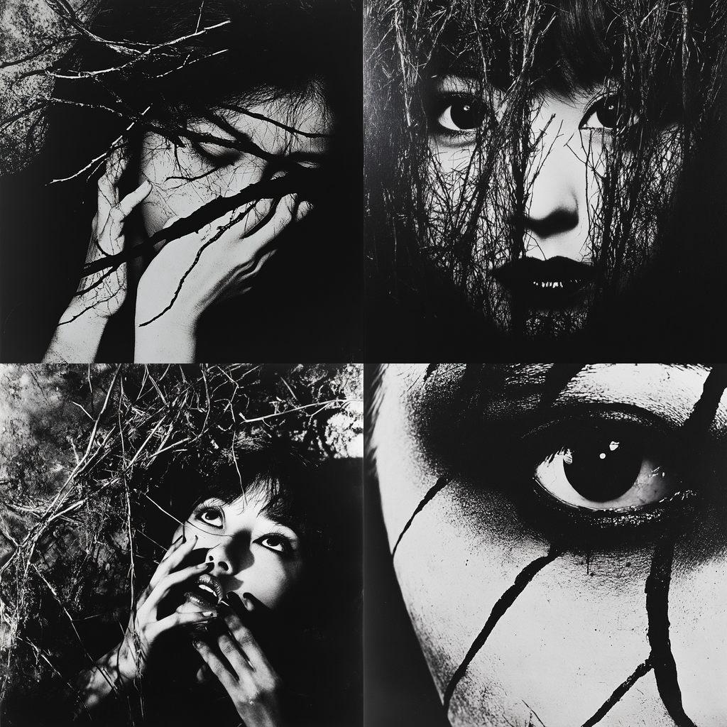 Eikoh Hosoe style, Midjourney V6.1, render 1 of 4