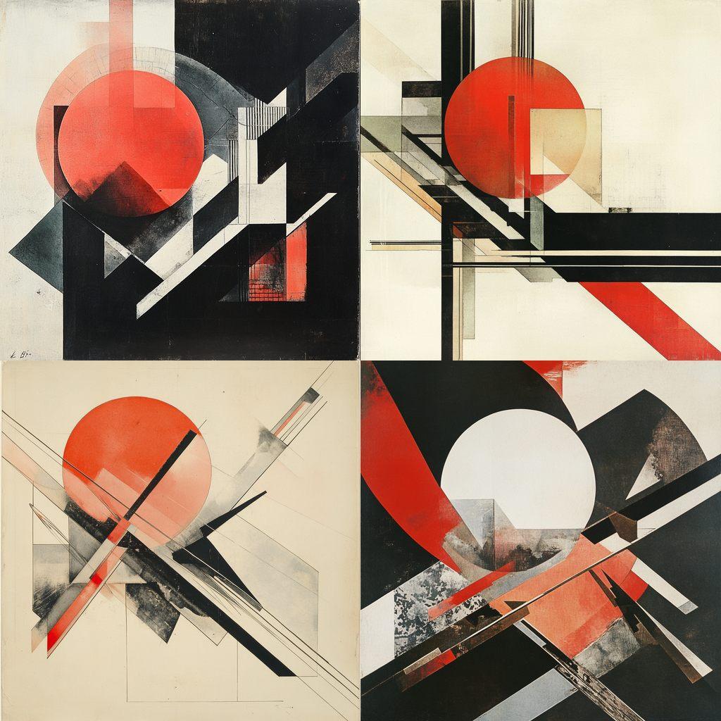 El Lissitzky style, Midjourney V6.1, render 1 of 4