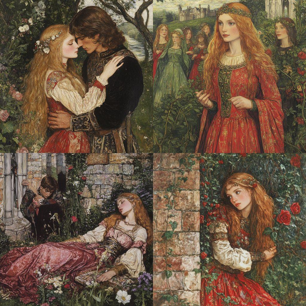 Eleanor Fortescue-Brickdale style, Midjourney V6.1, render 1 of 4