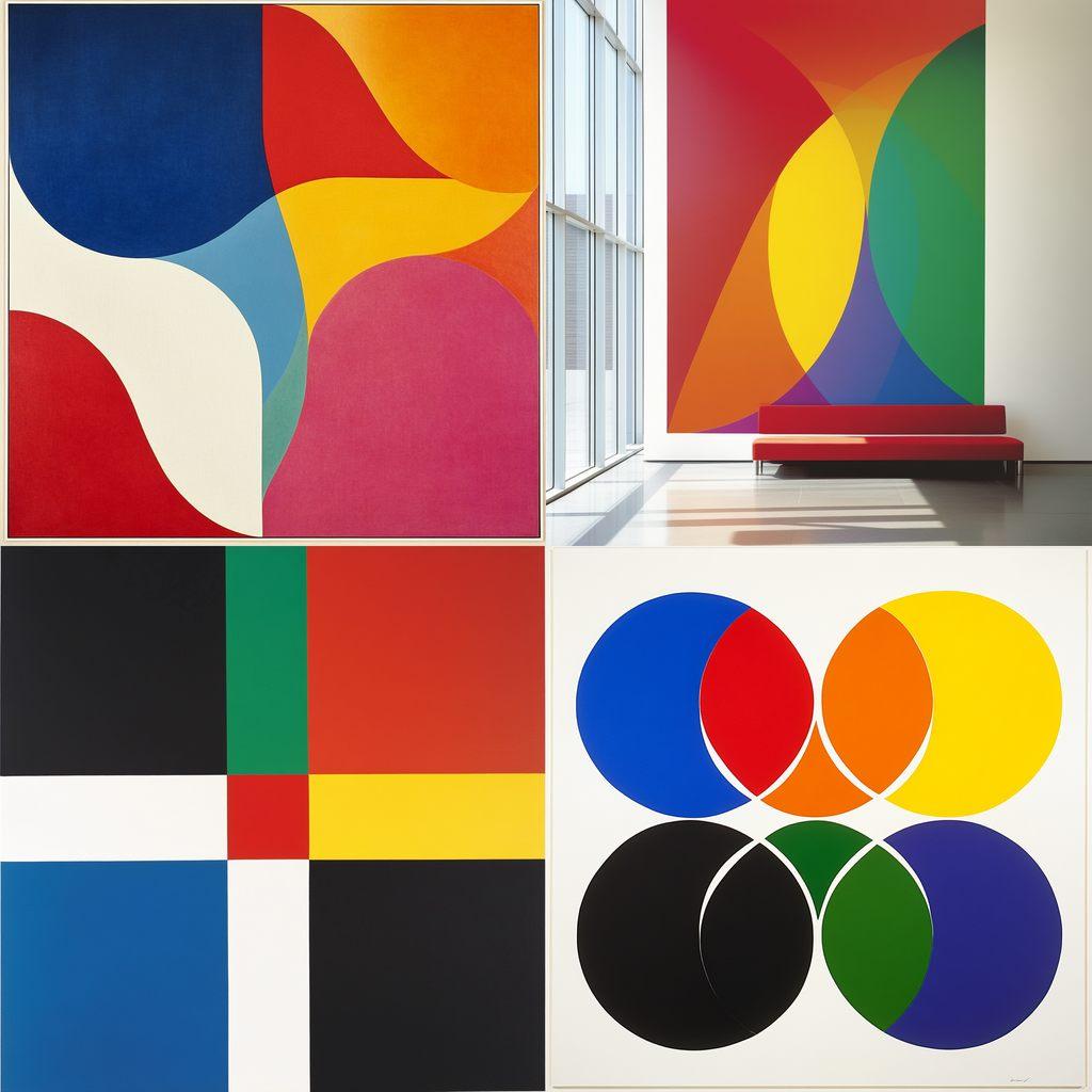 Ellsworth Kelly style, Midjourney V6.1, render 1 of 4