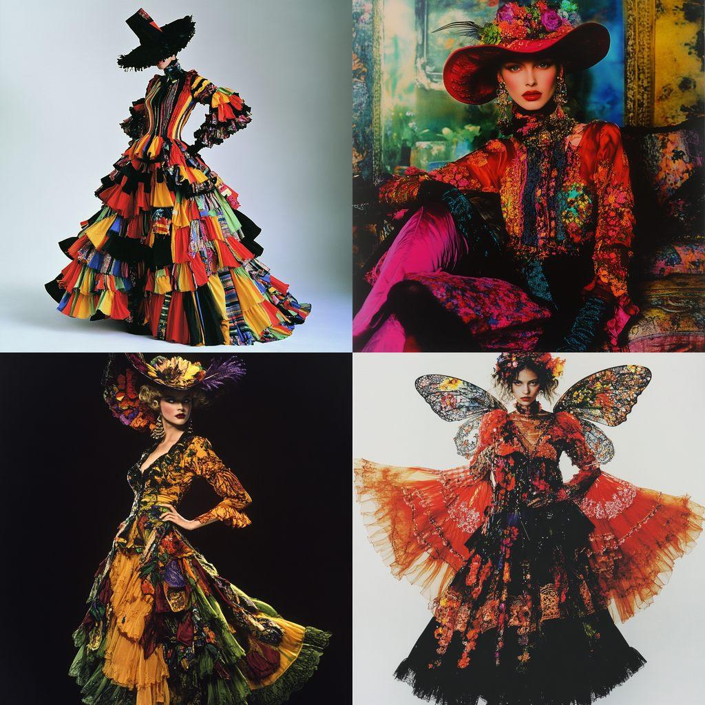 Emanuel Ungaro style, Midjourney V6.1, render 1 of 4