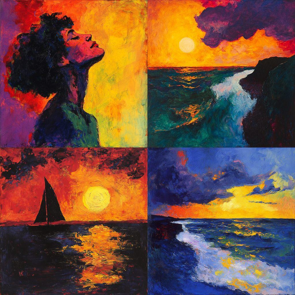 Emil Nolde style, Midjourney V6.1, render 1 of 4