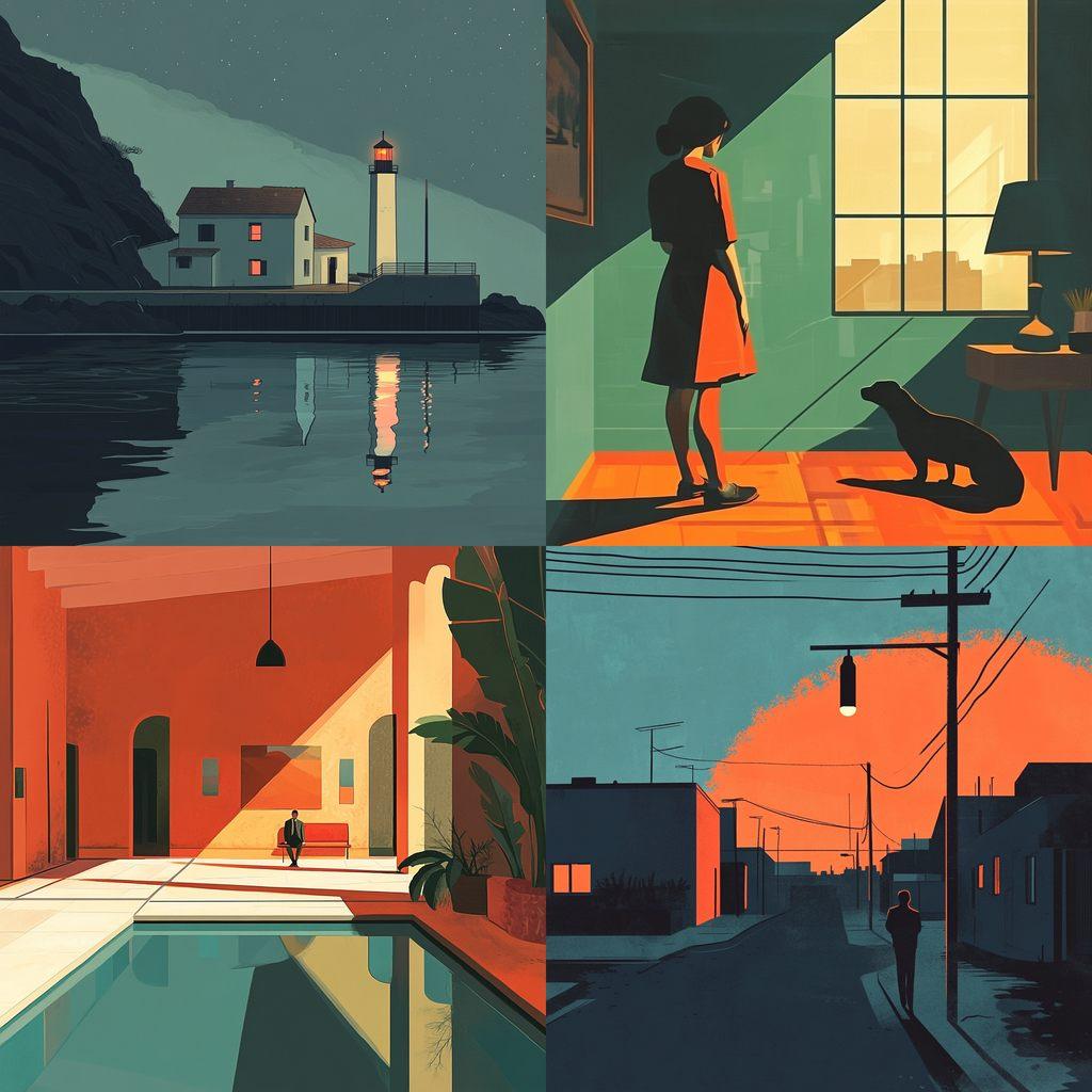 Emiliano Ponzi style, Midjourney V6.1, render 1 of 4