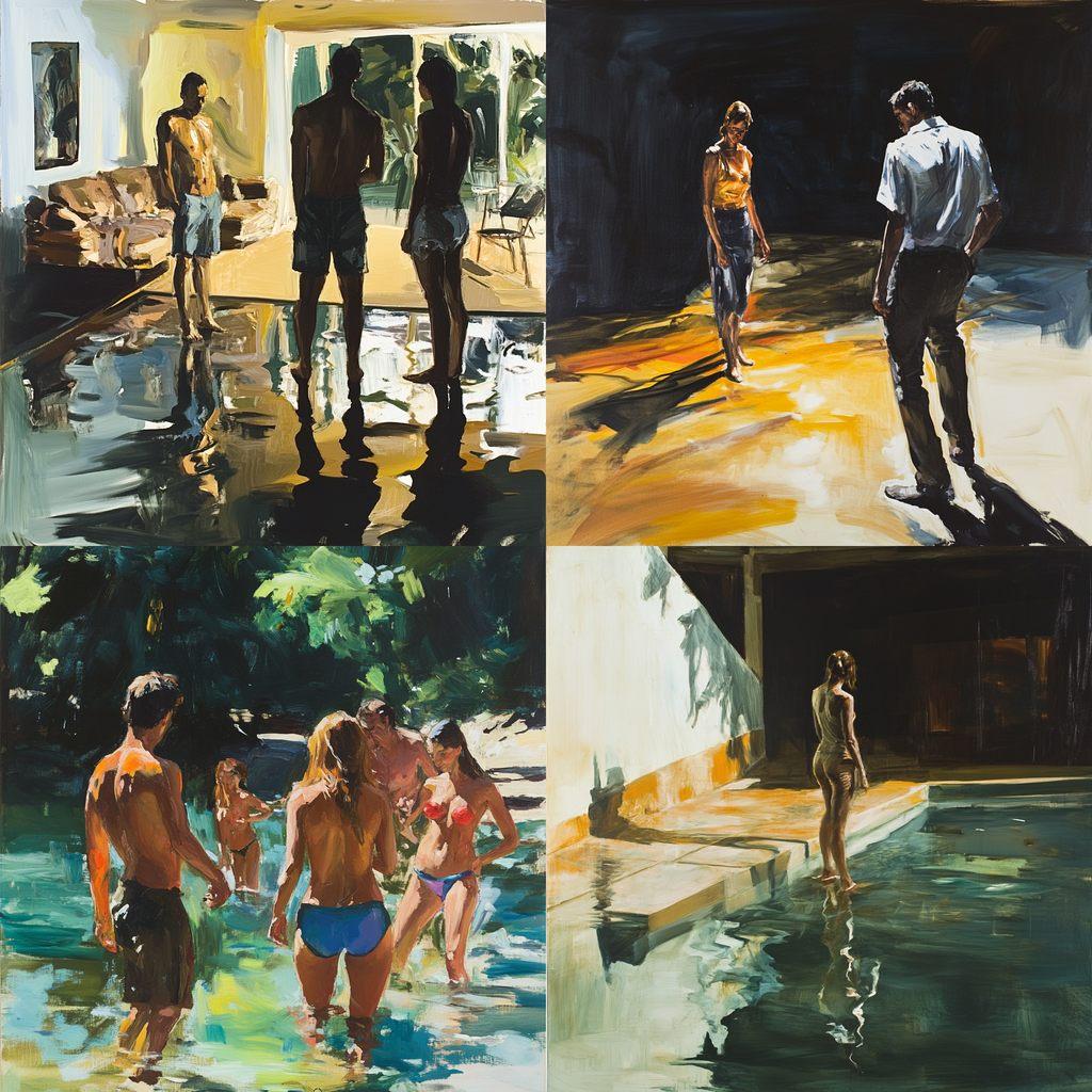 Eric Fischl style, Midjourney V6.1, render 1 of 4