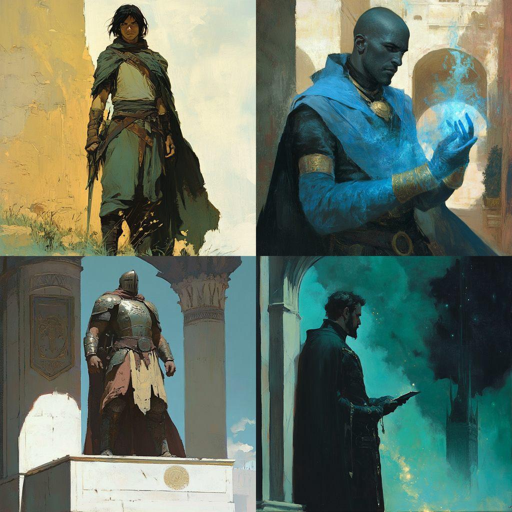 Esad Ribic style, Midjourney V6.1, render 1 of 4
