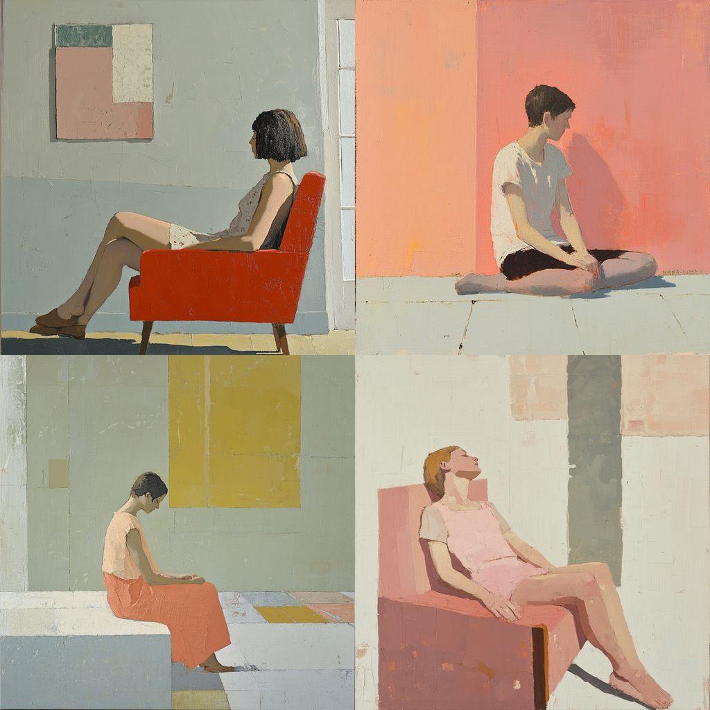 Euan Uglow style, Midjourney V6.1, render 1 of 4