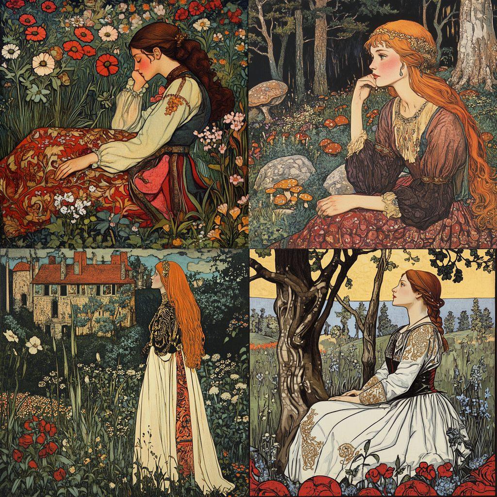 Eugene Grasset style, Midjourney V6.1, render 1 of 4