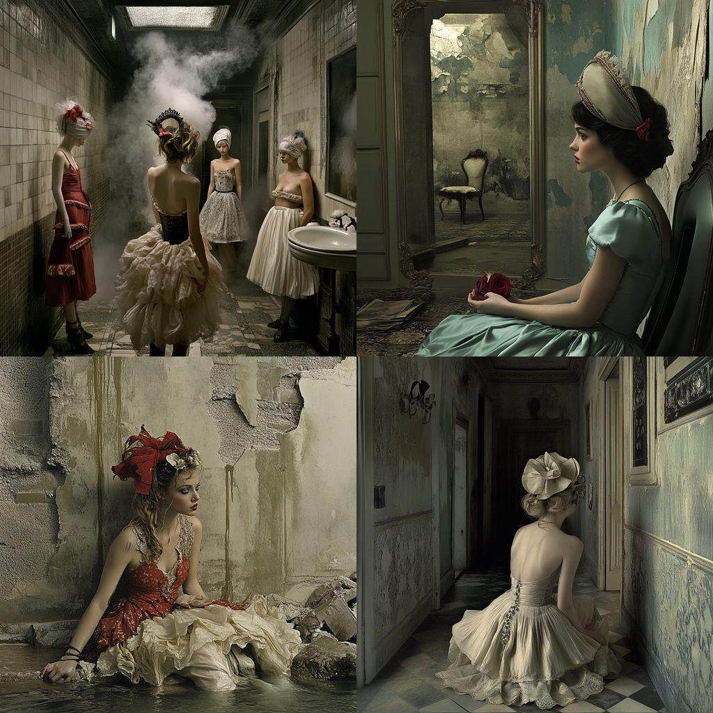 Eugenio Recuenco style, Midjourney V6.1, render 1 of 4