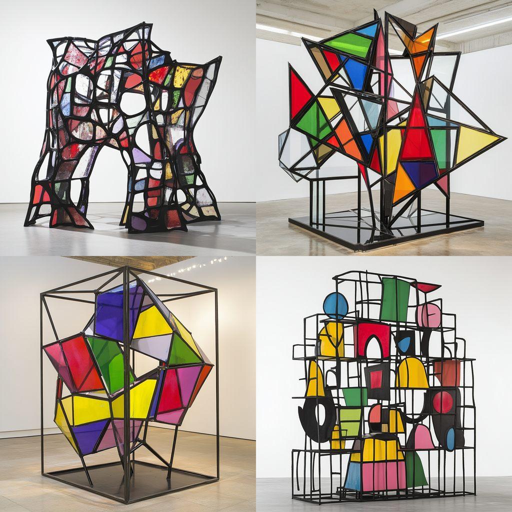 Eva Rothschild style, Midjourney V6.1, render 1 of 4