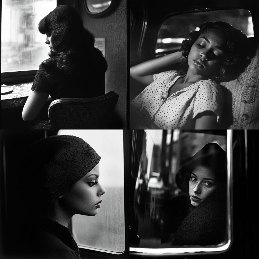 Eve Arnold style, Midjourney V6.1, render 1 of 4