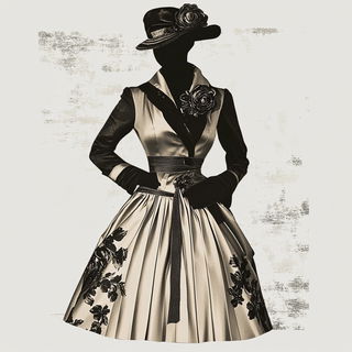 Tealscar Surrealism style, Midjourney V6.1: haute-couture fashion outfit