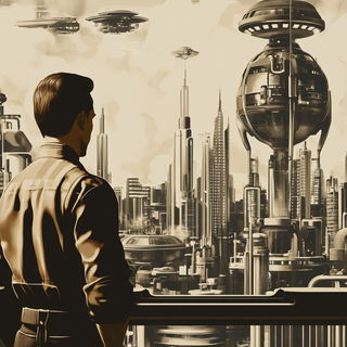 Tealscar Surrealism style, Midjourney V6.1: cinematic shot from sci-fi movie