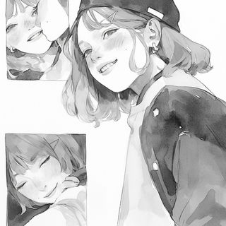 Chromaheraldry style, Midjourney V6.1: black-and-white manga comic strip