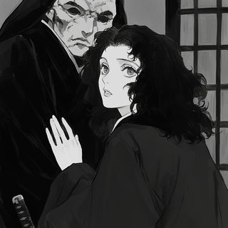 Obsidianarch style, Midjourney V6.1: black-and-white manga comic strip
