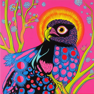 Saltwater Celestine style, Midjourney V6.1: traditional folk art