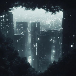 Ravenry Boneweave style, Midjourney V6.1: megacity with futuristic bioarchitecture