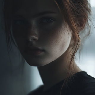 Ravenry Boneweave style, Midjourney V6.1: photographic portrait of female protagonist