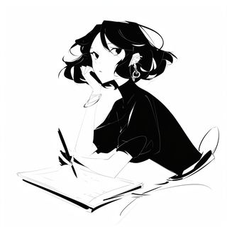 Inkaria style, Midjourney V6.1: black-and-white manga comic strip