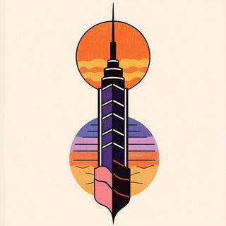 Toriichromia style, Midjourney V6.1: bold minimalist logo design for Istanbul city municipal services