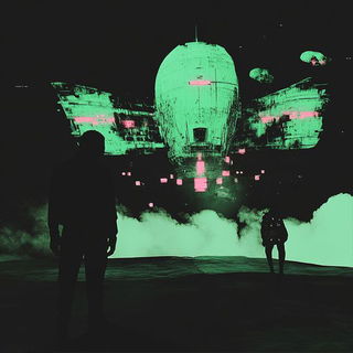 Amanita Brushfront style, Midjourney V6.1: cinematic shot from sci-fi movie