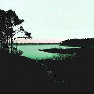 Amanita Brushfront style, Midjourney V6.1: realistic landscape photograph of quiet dawn