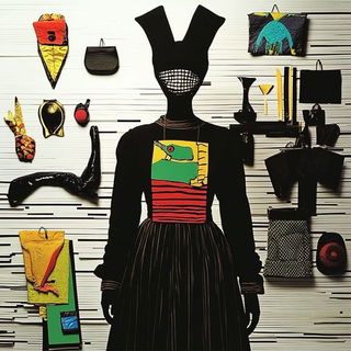 Kinetocastle style, Midjourney V6.1: haute-couture fashion outfit