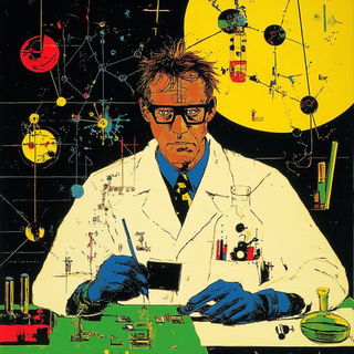 Kinetocastle style, Midjourney V6.1: editorial illustration for popular scientific magazine cover