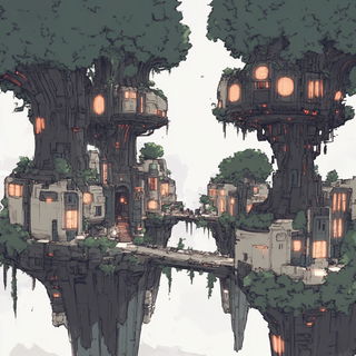 Glazegestalt style, Midjourney V6.1: megacity with futuristic bioarchitecture