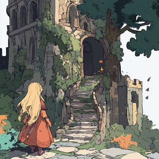 Glazegestalt style, Midjourney V6.1: retro fairy-tale illustration