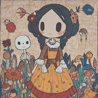 Glazegestalt style, Midjourney V6.1: traditional folk art