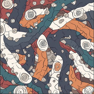 Glazegestalt style, Midjourney V6.1: creative pattern composition