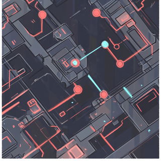 Glazegestalt style, Midjourney V6.1: technical infrastructure blueprint schematics