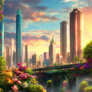 Suspended Anatomy style, Midjourney V6.1: megacity with futuristic bioarchitecture