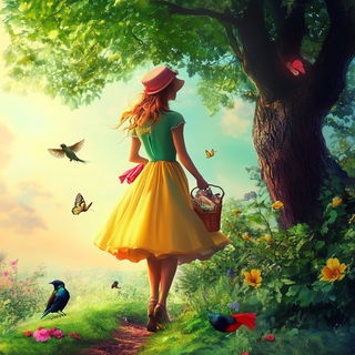 Suspended Anatomy style, Midjourney V6.1: retro fairy-tale illustration