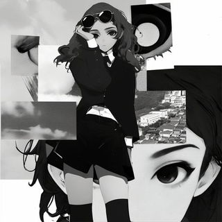 Sundervane style, Midjourney V6.1: black-and-white manga comic strip