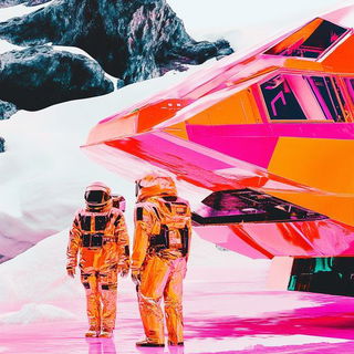 Trailscendance style, Midjourney V6.1: cinematic shot from sci-fi movie
