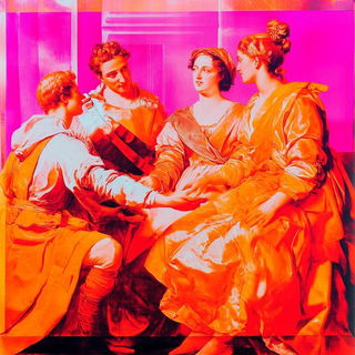 Trailscendance style, Midjourney V6.1: classical 18th-century oil painting