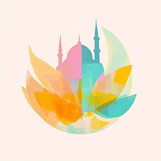 Redwood Arabesque style, Midjourney V6.1: bold minimalist logo design for Istanbul city municipal services