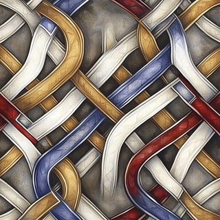 Enamellune style, Midjourney V6.1: creative pattern composition