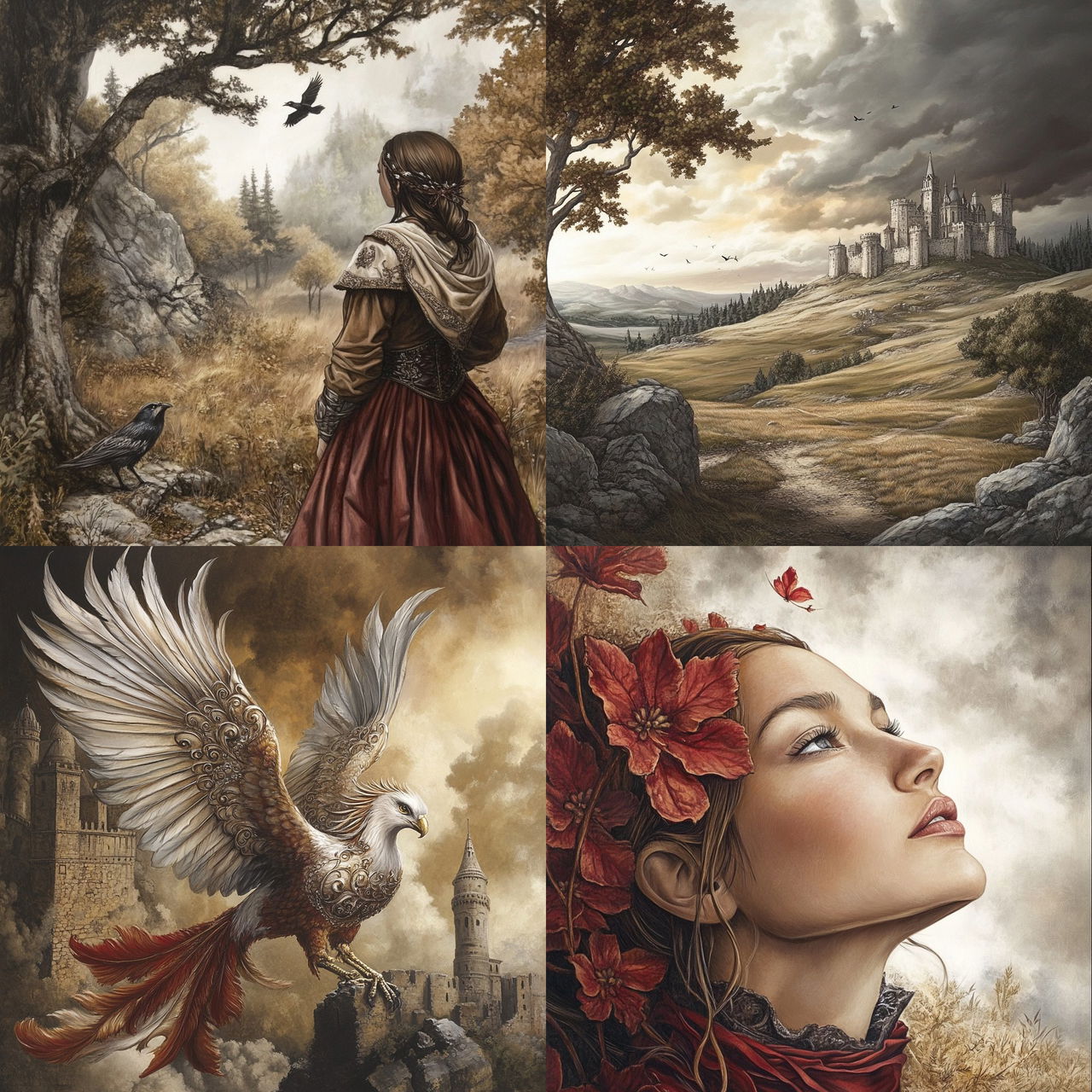 Enamellune style, Midjourney V6.1, render 1 of 4