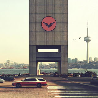 Sporeburst Figures style, Midjourney V6.1: bold minimalist logo design for Istanbul city municipal services